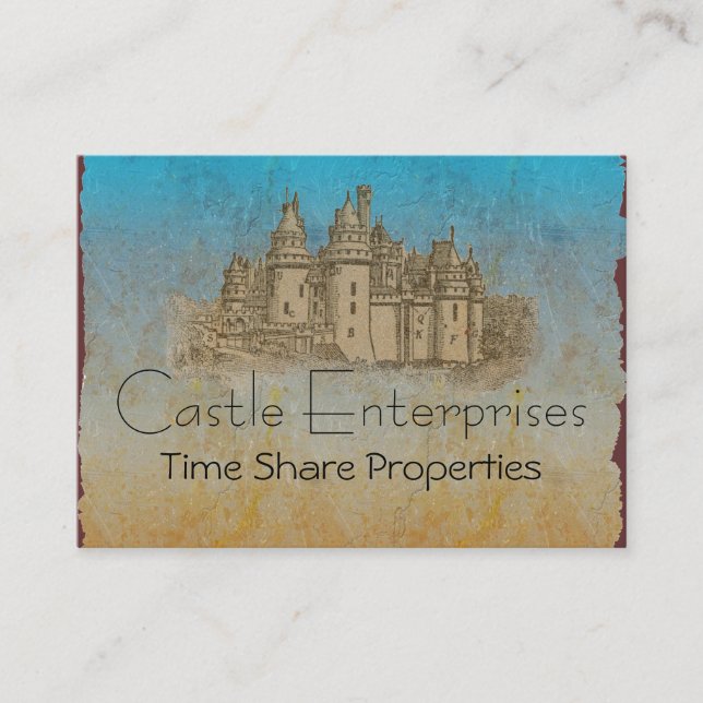 Carte De Visite Château de Fairy Tale (Devant)