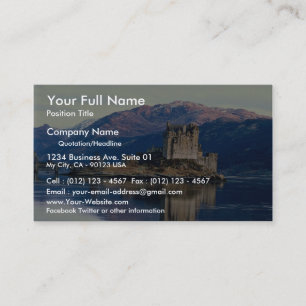Carte De Visite Château d'Eileen Donan, loch Duich, Ecosse