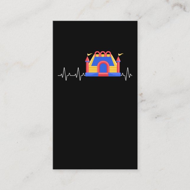 Carte De Visite Château gonflable Heartbeat Château gonflable (Devant)