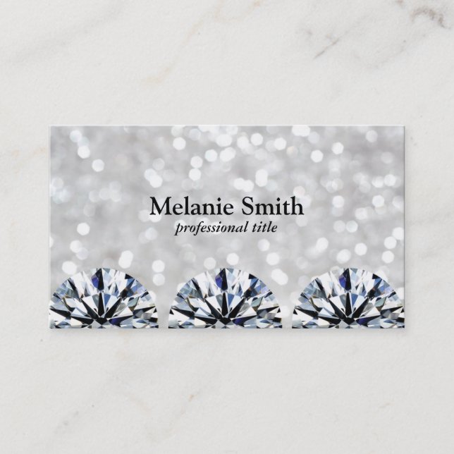 Carte De Visite Chatoyant | Diamants (Devant)
