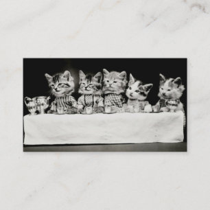 Carte De Visite Chats en thé Vintage