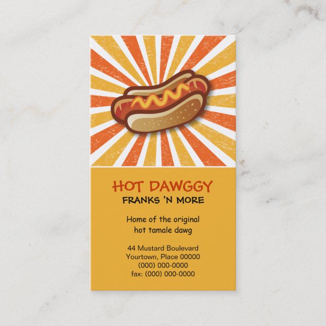 Carte de visite chaud de Dawg (Devant)
