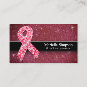 Carte De Visite Chaud Rose Parties scintillant Vie Entraîneur Surv