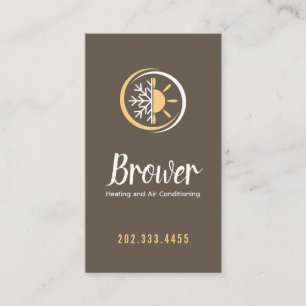 Carte De Visite Chauffage & Climatisation, Refroidissement, Répara