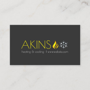 Carte De Visite Chauffage et refroidissement , Climatisation HVAC