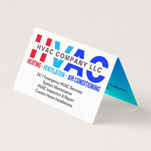 Carte De Visite Chauffage, ventilation, Climatisation - Cool HVAC (Devant)