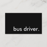 chauffeur de bus.