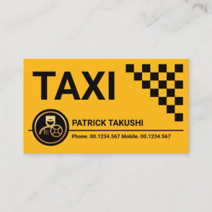 Carte De Visite Chauffeur de cabine pour taxi
