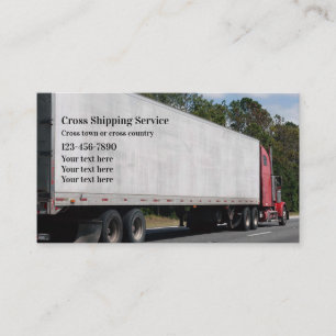 Carte De Visite Chauffeur De Camions Et De Camions D'Expédition