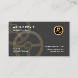 Carte De Visite Chauffeur de direction propre et simple