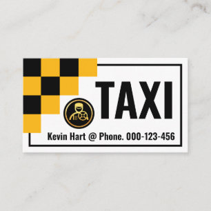 Carte De Visite Chauffeur de taxi - Boîtes contrôlées