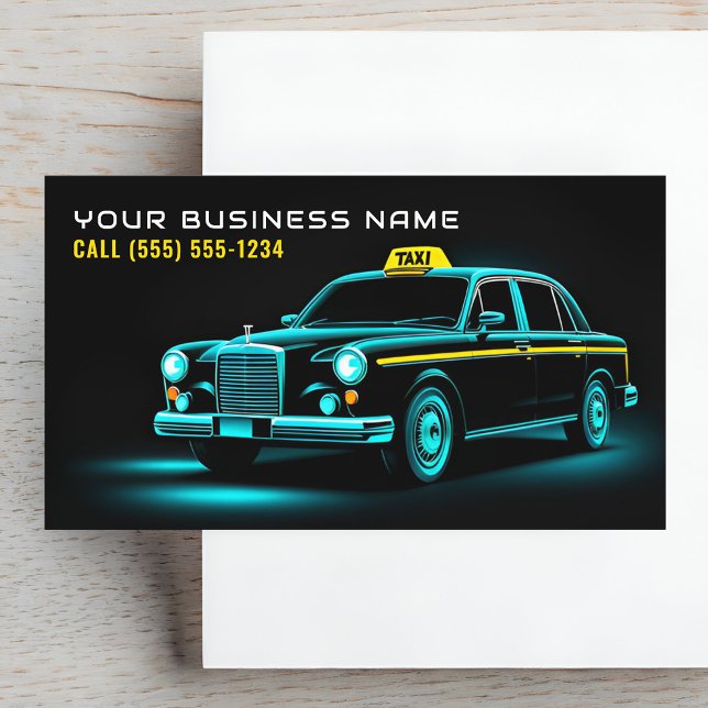 Carte De Visite Chauffeur de taxi moderne (Créateur téléchargé)