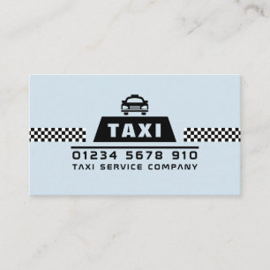 Carte De Visite Chauffeur de taxi moderne et tendance