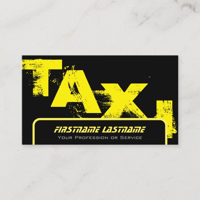 Carte De Visite chauffeur de taxi professionnel chauffeur de taxi  (Devant)