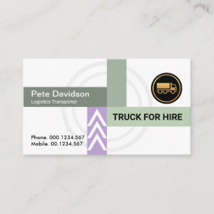 Carte De Visite Chauffeur de transport routier interurbain