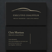 Chauffeur Exécutif Noir & Or