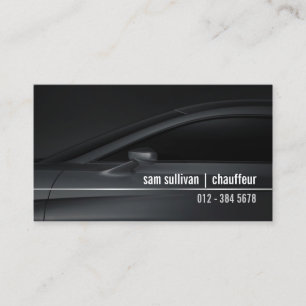 Carte De Visite Chauffeur LimoService CarProfile Chrome Automobile