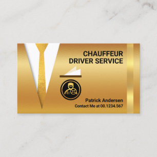 Carte De Visite Chauffeur Or Conduite