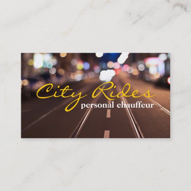 Carte De Visite Chauffeur Taxi Chauffeur Chauffeur Voyage de taxi (Devant)