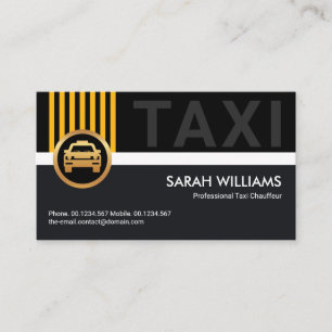 Carte De Visite Chauffeur Taxi Chauffeur De Style Professionnel D'