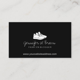 Carte De Visite Chaussure de sport blanche pour gym