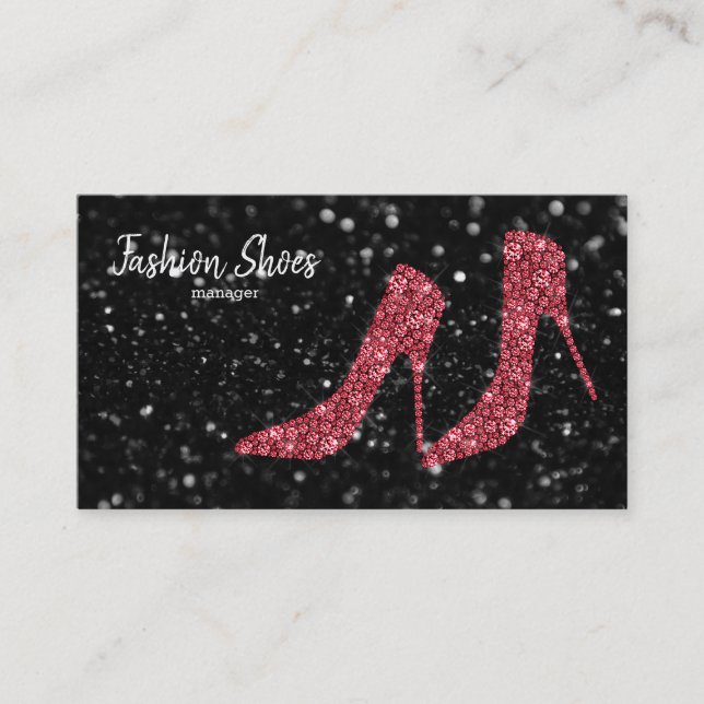 Carte De Visite Chaussures Glam talons hauts (Devant)