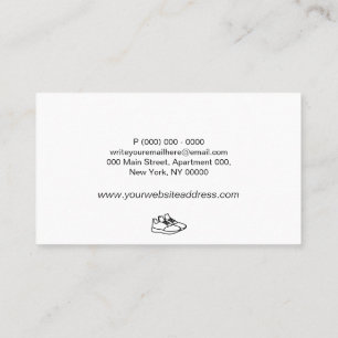 Carte De Visite Chaussures sport basket tendance