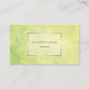 Carte De Visite Chaux abstraite texture.text. de vert de bokeh