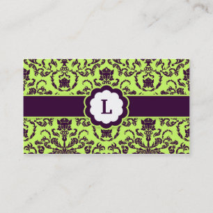 Carte De Visite chaux du monogramme de la damassé 311-Lauren
