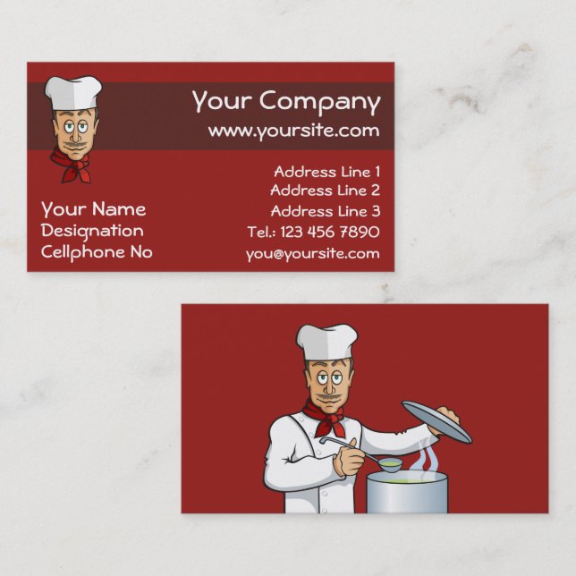 Carte De Visite Chef (Devant / Derrière)