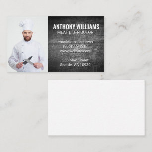 Carte De Visite Chef avec couteaux