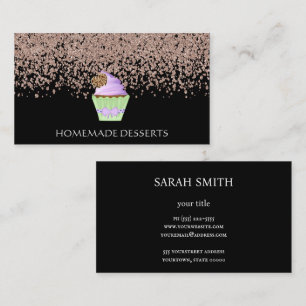 Carte De Visite Chef boulangerie Cupcake, mignonne