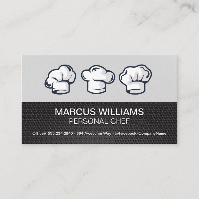 Carte De Visite Chef Casquette | Culinaire (Devant)