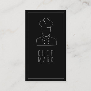 Carte De Visite Chef Cook Restaurant Restauration