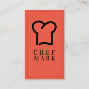 Carte De Visite Chef Cook Restaurant Restauration