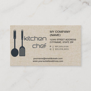 Carte de visite chef cuisine