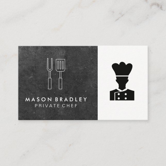 Carte De Visite Chef | Cuisine BBQ | Restaurant (Devant)