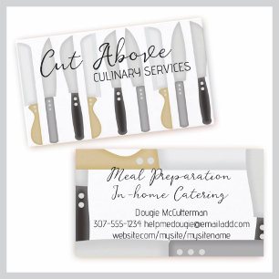 Carte De Visite Chef cuisinier chef cuisinier cuisine classe culin