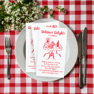 Carte De Visite Chef cuisinier Planification des événements Cuisin