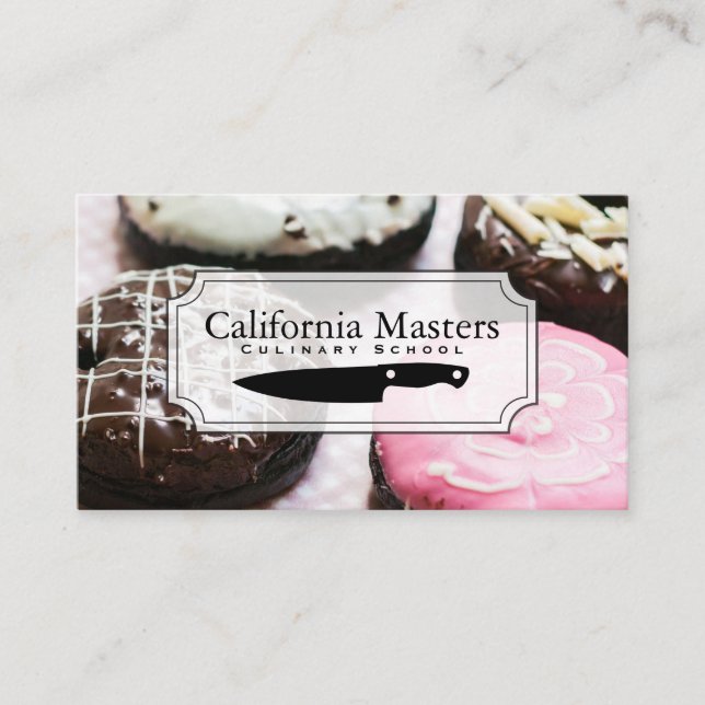 Carte De Visite Chef culinaire | Les beignets (Devant)