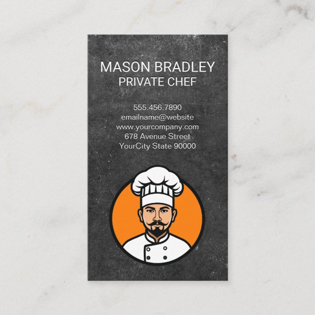 Carte De Visite Chef dans le logo d'Attire (Devant)