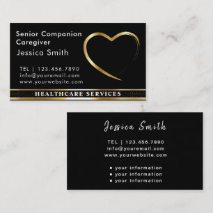 Carte De Visite Chef de carrière Golden Heart Design