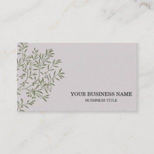 Carte De Visite Chef de Catering personnalisé Olive Branch