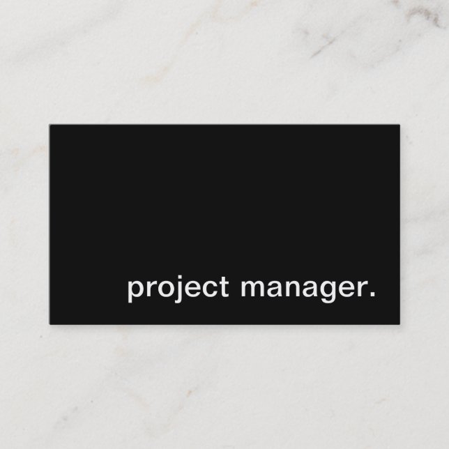 Carte De Visite chef de projet (Devant)