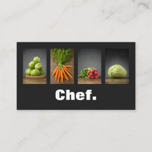 Carte De Visite Chef élégant professionnel moderne de nutrition