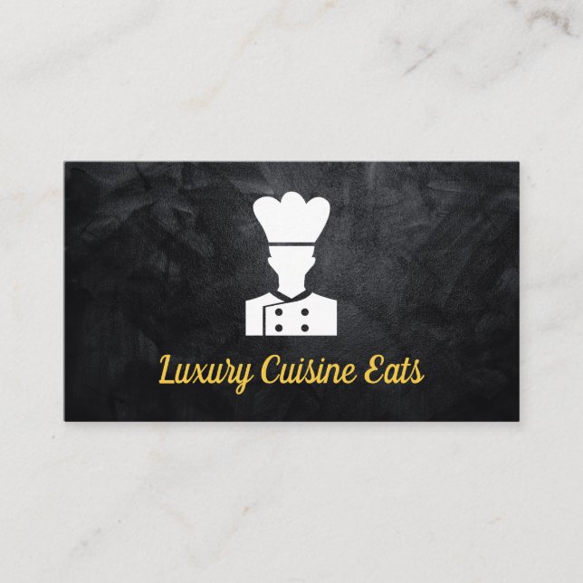 Carte De Visite Chef en Cuisine Attire Logo (Devant)