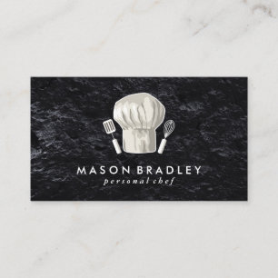 Carte De Visite Chef exécutif Ardoise Toque