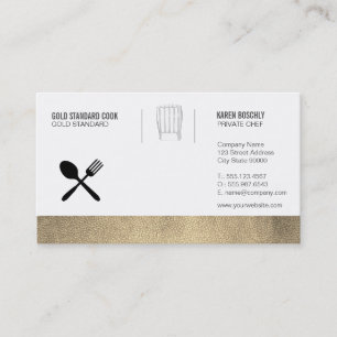 Carte De Visite Chef exécutif Gold