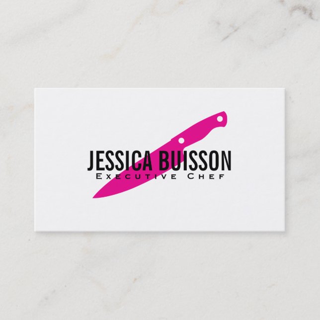 Carte De Visite Chef exécutif (magenta) (Devant)