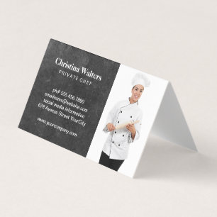 Carte De Visite Chef   Gestionnaire de restaurants   Restauration